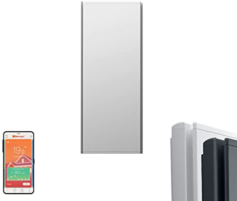 ICON Vertical Electric Radiator Infrared Panel Wall Heater (White, 1000W)