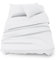 Blumtal Completo lenzuola matrimoniali 3pz - completo letto matrimoniale certificato OEKO-TEX - lenzuolo con angoli 160x200x30cm + lenzuolo 240x275cm + federa cuscino 50x80cm in microfibra - in bianco