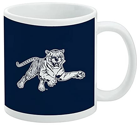 Jackson State University Primary Logo Ceramic Coffee Mug, Novelty Gift Mugs for Coffee, Tea and Hot Drinks, 11oz, White