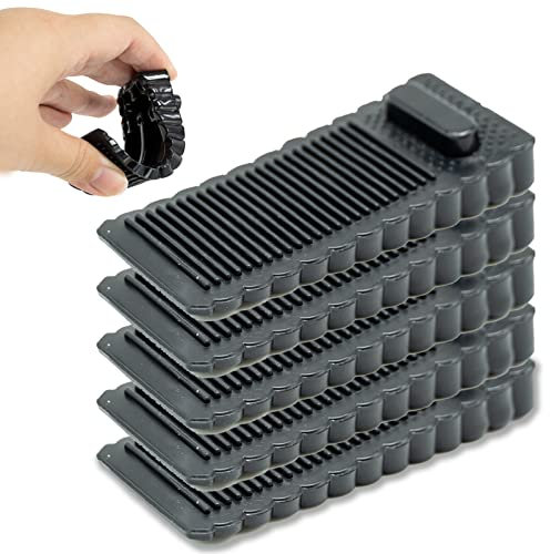 Türstopper Boden, 5 Stück Türkeile Rutschfest Gummi,Türstopper Keil Gummi Höhenverstellbar Fensterstopper Keil, Ungiftig Kein Unangenehmer Geruch, für Hartböden,Badezimmer, Balkontür, Kinderzimmer