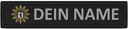 Copytec Patch Namensschild Polizei Berlin Streifen personalisiert mit Namen #38352