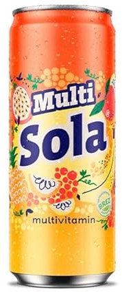 Jus multivitamines Sola, 0,33 L de Prime Drink, pack de 24 jus multivitamines frais pour se rafraîchir, jus frais au vrai goût, jus aromatisé et ingrédients réels