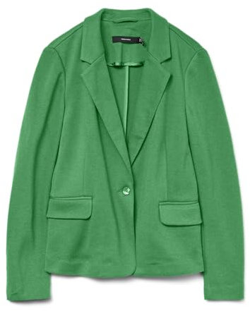 Vero Moda Women's Vmjulia Ls Blazer Dnm Noos, Bright Green, 12 UK