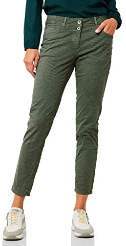 Cecil Damen B375646 Damenhose, Dark Salvia Green, 27W / 30L EU