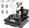 CREWORKS 38 x 38 cm 8 en 1 Presse à Chaleur, 1400W Presse Chaude, Machine Heat Presse, Presse Chaude de Transfert de Sublimation pour T-shirt