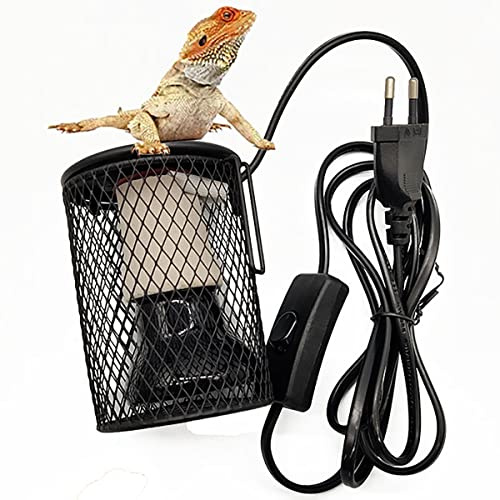 WZSON Lampada Termica 25W-100W, Lampada Riscaldante con Interruttore di Regolazione E Cavo di Alimentazione, per Allevamento/Famiglia,A,50W