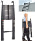 BRIEFNESS Escalera de extensión telescópica de aluminio de 6,2 m con gancho extraíble para desván multiusos, escalera extensible de 10.5 pies, 330 libras/150 kg, resistente, estándar EN131, color