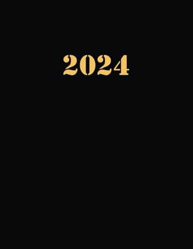 2024 Kalender: Terminplaner 2024 a4, 1 Tag auf 1 Seite, Buchkalender Januar bis Dezember 2024.