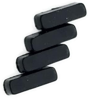 YANHAO [Piezas de Videojuegos] 10 Uds. Pies de Goma Negros de Repuesto for XBOX360 Carcasa Delgada Cubierta de Goma [Reemplazar]