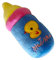 Zerodis Milk Bottle Dog Plush Toy Bite Resistant Squeaky Indoor Outdoor Pet Toy for Relieving Boredom (Blue)