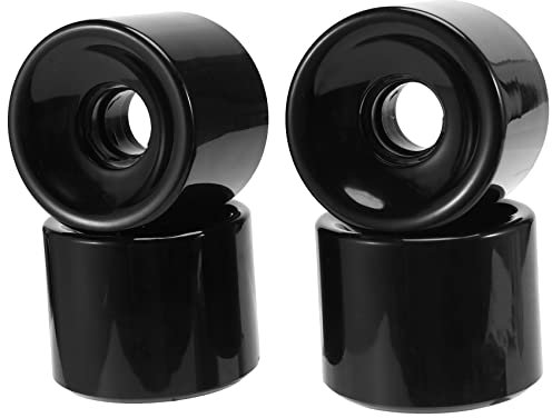 Gathukila Cruiser Skateboard-, 60 x 51 mm, PU-, langes Board, Cruiser-, schwarz, 4 Stück