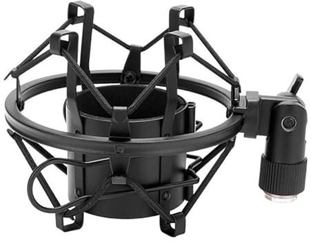 Support De Micro Anti-choc Pour Microphone, support micro, support microphone, Support De Microphone En Métal Pour Support De Micro Anti-vibration Pour L'enregistrement Vidéo(Noir)