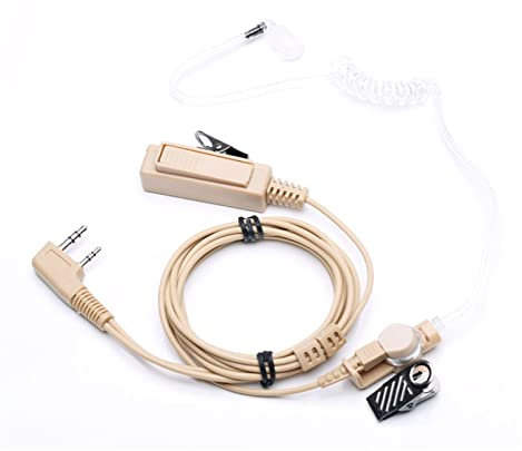 HASMI Oppxun cqtransceiver Rugged Heavy Duty Headset Abnehmbarer Hörer for Mikrofon gebaut for Baofeng UV5R UV-5R