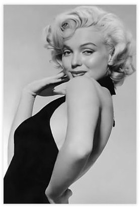 EMIGOS Marilyn Monroe Poster auf Leinwand, Schlafzimmer, Dekoration, Sport, Landschaft, Büro, Raumdekoration, Geschenk, ungerahmt, 30 x 45 cm