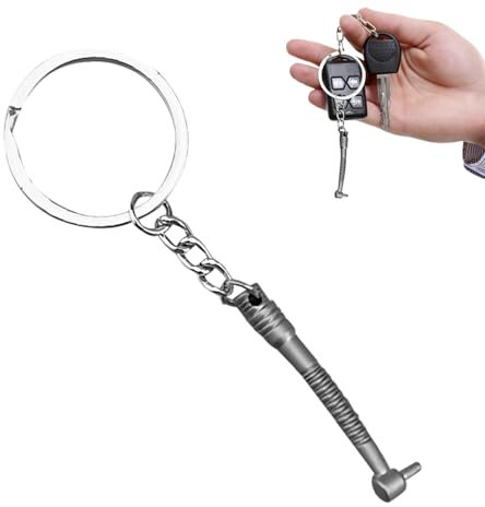 Goowafur Zahnarzt-Schlüsselanhänger, Frauen, Dental-Themed Keychain, Metallic Bohren