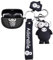 Cartoon Silicion Earphones Case Compatible with Bose Ultra Open Earbuds, Cute Wireless Bluetooth Shockproof Protector Cover Earphone Charging Box with Keychain (Black B)