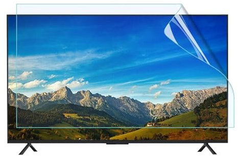 TV-Bildschirmschutzfolien, Anti Blaues Licht/Anti-UV Filter-Folie Anti-Kratzer Bildschirm Schutzschild Für 75-85 Zoll TV, 77in(1722x993mm)