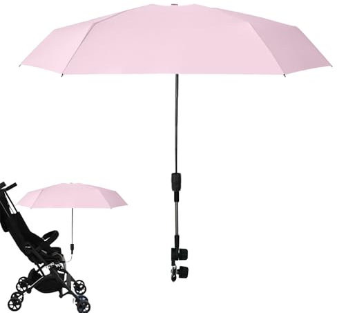 Sombrilla Cochecito Bebe | UV 50+ sombrilla carro bebe | Parasol Carro Bebe Con Clip Ajustable Rotación 360 ° para cochecito, cochecito de bebé, silla de playa