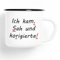 Huuraa Emaille Tasse Kam Sah und korigierte Korrektur Geschenk 300ml Vintage Kam Sah und korigierte Geschenkidee