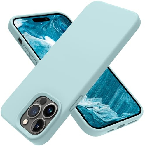 OTOFLY for iPhone 14 Pro Max Case [Compatible with MagSafe] Full-Body Silicone Shockproof Slim Thin Phone Case for iPhone 14 Pro Max 6.7 inch (Mint Green)