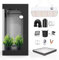 TOPRON Growzelt Komplettset Anbau Set mit 200W LED Vollspektrum Grow Lampe Dimmbar, 40x40x120cm GrowZelt Kit Komplettes Hydroponics Grow Tent Complete Set(40x40x120cm)
