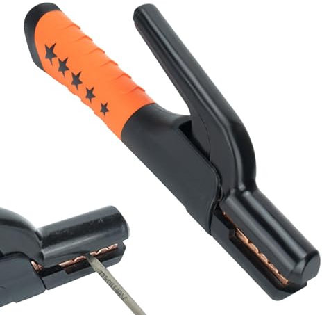 Abrazadera de electrodo, soporte de electrodo de soldadura | Pinza de sujeción para electrodos,Abrazadera de electrodo de latón y cobre puro 800A para metalurgia, operaciones de soldadura y reparación