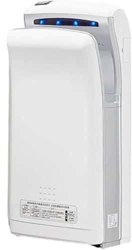 Mixtric Asciugamani Elettrico Verticale, Asciugamani Commerciale, Asciugamani Automatico, Interruttore Aria Calda/Fredda, 5 Secondi per Asciugare, per Il Bagno,D
