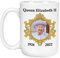 Mug Queen Elizabeth II – Tasse en céramique de la reine d'Angleterre | Tasse souvenir de la famille royale | Tasse de collection de la reine Elizabeth II | Tasse souvenir de la reine Elizabeth II |