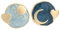 CALLARON 1 Paar Stern Mond Ohrringe Ohrstecker Nasenringe Für Frauen Körperkette Schmuck Damen Strass Ohrringe Silberne Creolen Für Frauen Frau Mond Ohrring Stern Ohrstecker