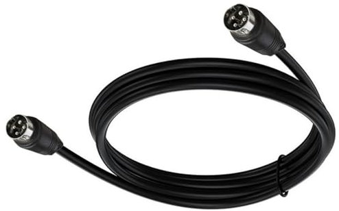 Ruiogoe Câble adaptateur 4 broches DIN mâle vers mâle pour connexion de périphériques audio et vidéo