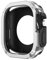 Quirxio Funda 2 en 1 para Apple Watch Series 8/7/SE/6/5/4 Ultra 41mm 45mm 40mm 44mm 49mm TPU PC Protector a prueba de golpes para iwatch(Silver,44mm)