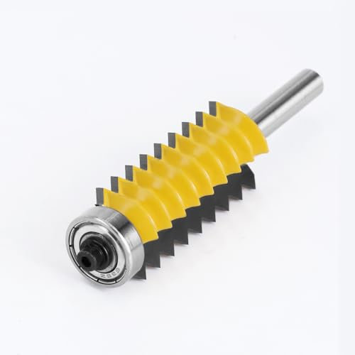 1 pièces 8mm tige routeur peu fil moulin doigt Joint colle panneau surélevé V Joint fraise for bois Tenon boiserie cône tenonnage peu