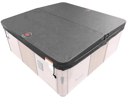 CANADIAN SPA CO. Cubierta Aislante PROLINE, 223 x 223 cm, Gris, 7,5 cm de Grosor, Cubierta Rectangular para Piscina, Cubierta para