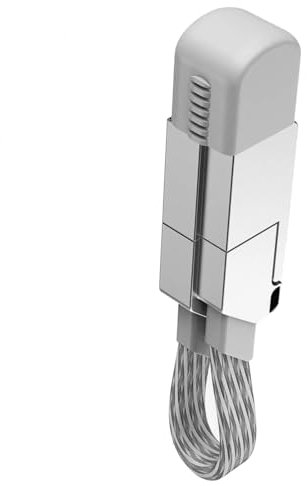 YIZITU 60W Multi Connector Fast Charging Cable Keychain 6 In 1 Charging Data Cable For Phone Tablet Laptop Data Sync