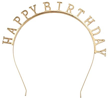 DEARMAMY Fascia Compleanno Cerchietto Decorativo e Resistente Gadget per Feste Compleanno Atmosfera e per Eventi Tematici