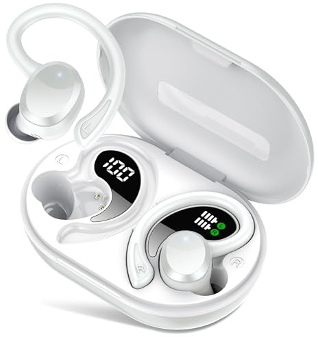 Cuffie Bluetooth Sport, Auricolari Bluetooth 5.4 Wireless, 68 Ore HiFi Stereo Cuffie Wireless con 4 ENC Mic, Cancellazione Rumore, IP7 Impermeabili, Ricarica Rapida, Cuffiette Bluetooth per Sport