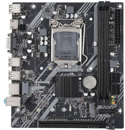 SENECESLI H61S Motherboard, MultiPhase -Power PCIEX16 CPU Motherboard Dual Channel DDR3 VGA HD Interface for PC for the Game Stable