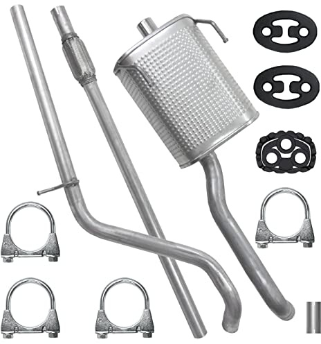 POLMOstrow Auspuff für Fiat Panda 2 II 2003-2012 | Abgasrohr und Endtopf, Motoren: 1.1 - 1.2, Fließheck