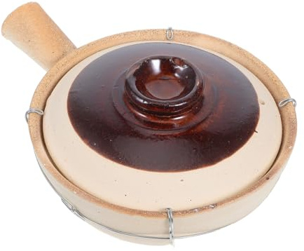 IMUSINICE Pentola di Terracotta Conserve Originale in Argilla e Ferro per Versatili, Conserva Originale, per Feste e Viaggi
