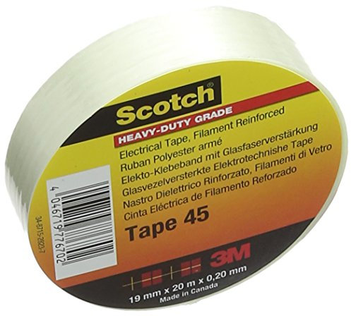 3 m Scotch 451920 in fibra di vetro rinforzata in poliestere nastro 19 mm x 20 m – 0.2 mm trasparente (confezione da 20)