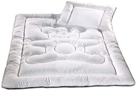 Mikrofaser Kinder Set Baby Set - Steppbett und Kissen 100x135 cm/ 40x60 cm