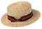 BABEYOND 1920S Brim Boater Hat Gatsby Strohhut 20S Kostüm Zubehör Einheitsgröße Rot und Schwarz