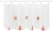 Joyswahl Scheibengardine Voile Bistrogardine mit Früchten Motive »Carla« Transparente Gardine Stores HxB 45x120cm Erdbeere 1er Pack