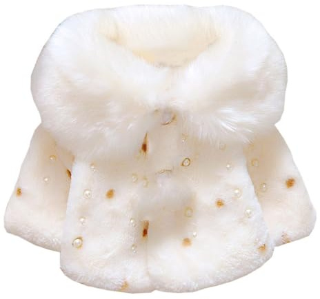 OKSakady Neugeborenes Säugling Baby Mädchen Kunstpelz Mantel Jacke Kap Mantel Poncho 0-3 Jahre