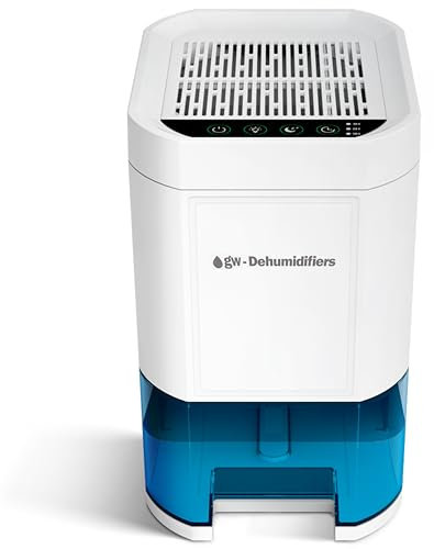 GW® Dehumidifier for Home Damp 1000ML – Ideal for Summer Humidity – Bedroom, Bathroom Use – Silent Sleep Mode, 6 Timer Settings, Auto Off, Energy Efficient, Compact & Easy to Move
