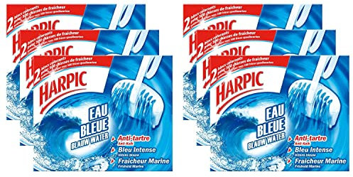 HARPIC Set of 6 Packs 2 Toilet Blocks Blue Water Anti-Tartar