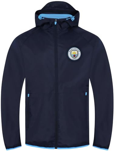 Manchester City FC Officiel - Coupe-Vent/Imperméable thème Football - Homme