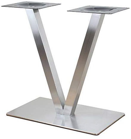 Tischbeine Edelstahl V-Form Untergestell Bistrotisch Tischgestell Höhe:70cm