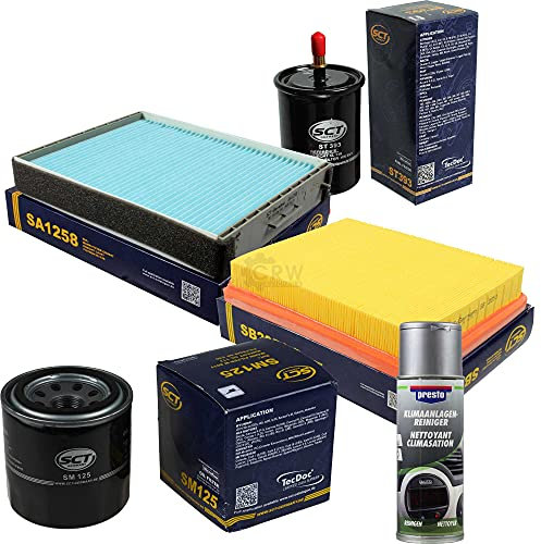QR-Parts Set 85562355 ST 393 SA 1258 SB 2051 SM 125 215995 SCT Filter + Limpiador Presto