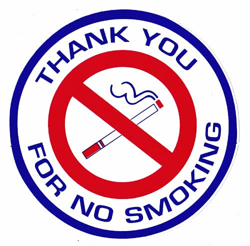 NagaPatches Selbstklebender Sticker No Smoking Non-Smoker